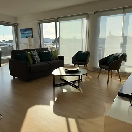 Daire Appt 4 Pers, Centre-ville A Pieds, 300m, Apercu Mer, Tres Calme Parking Prive, Possibilite Garage Et Location Velos Electriques